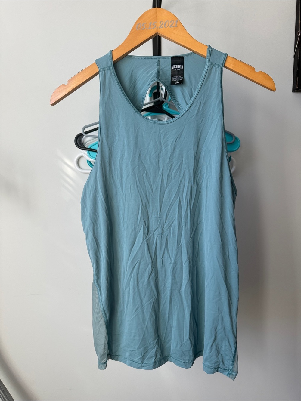Victoria's Secret Dusty Blue Racerback Tank Top